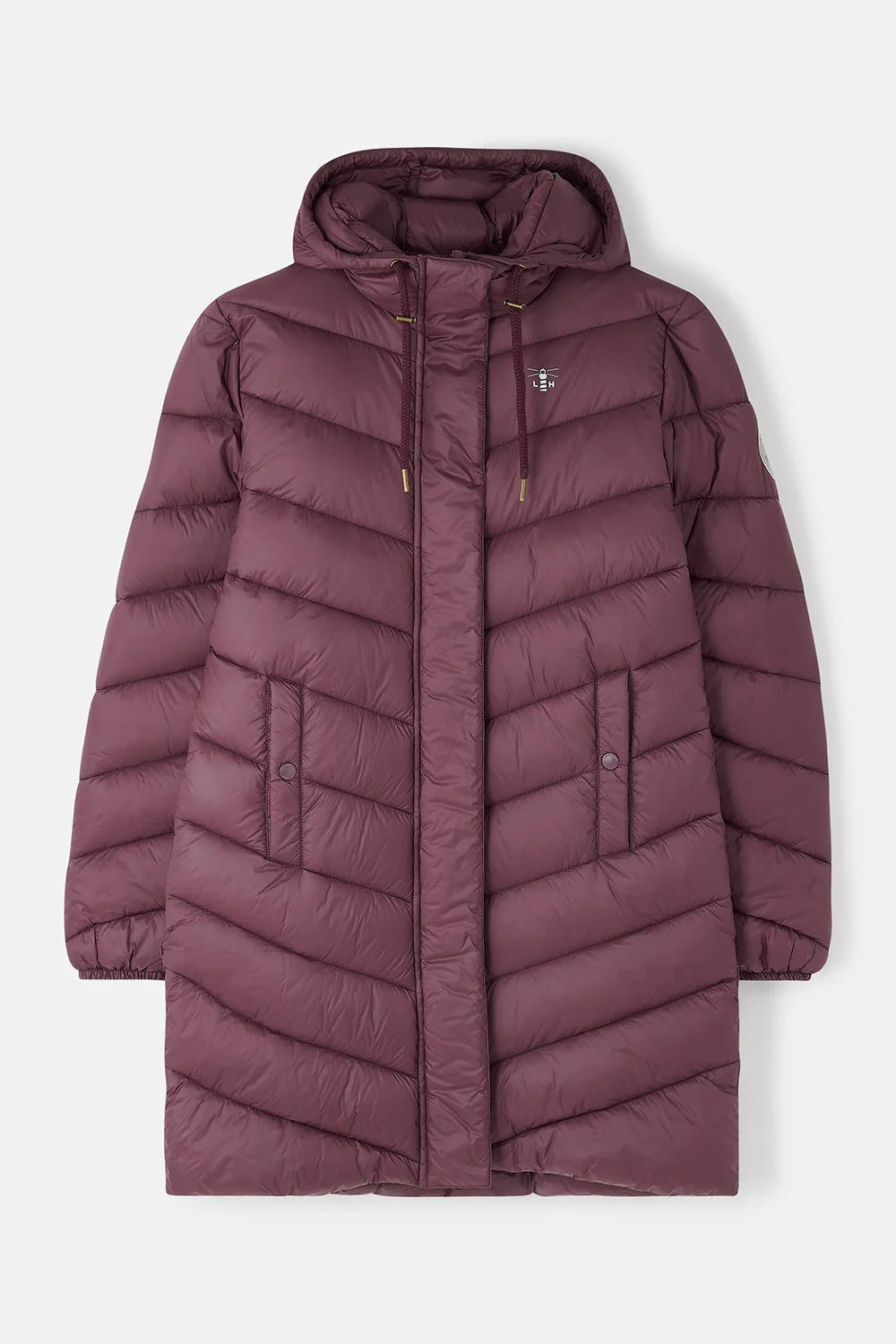 Lighthouse Laurel Padded Coat - Cranberry
