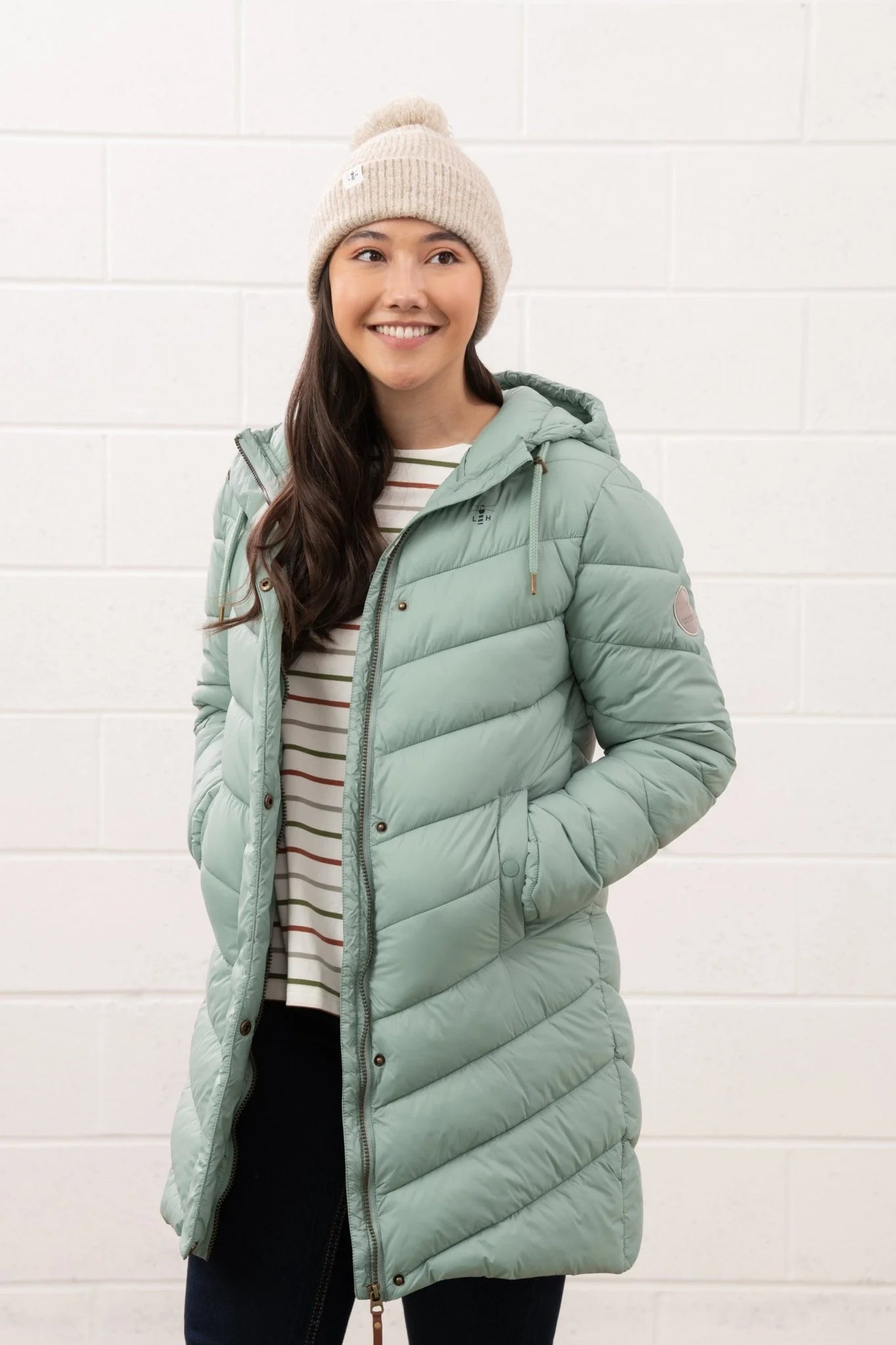 Lighthouse Laurel Padded Coat - Sage