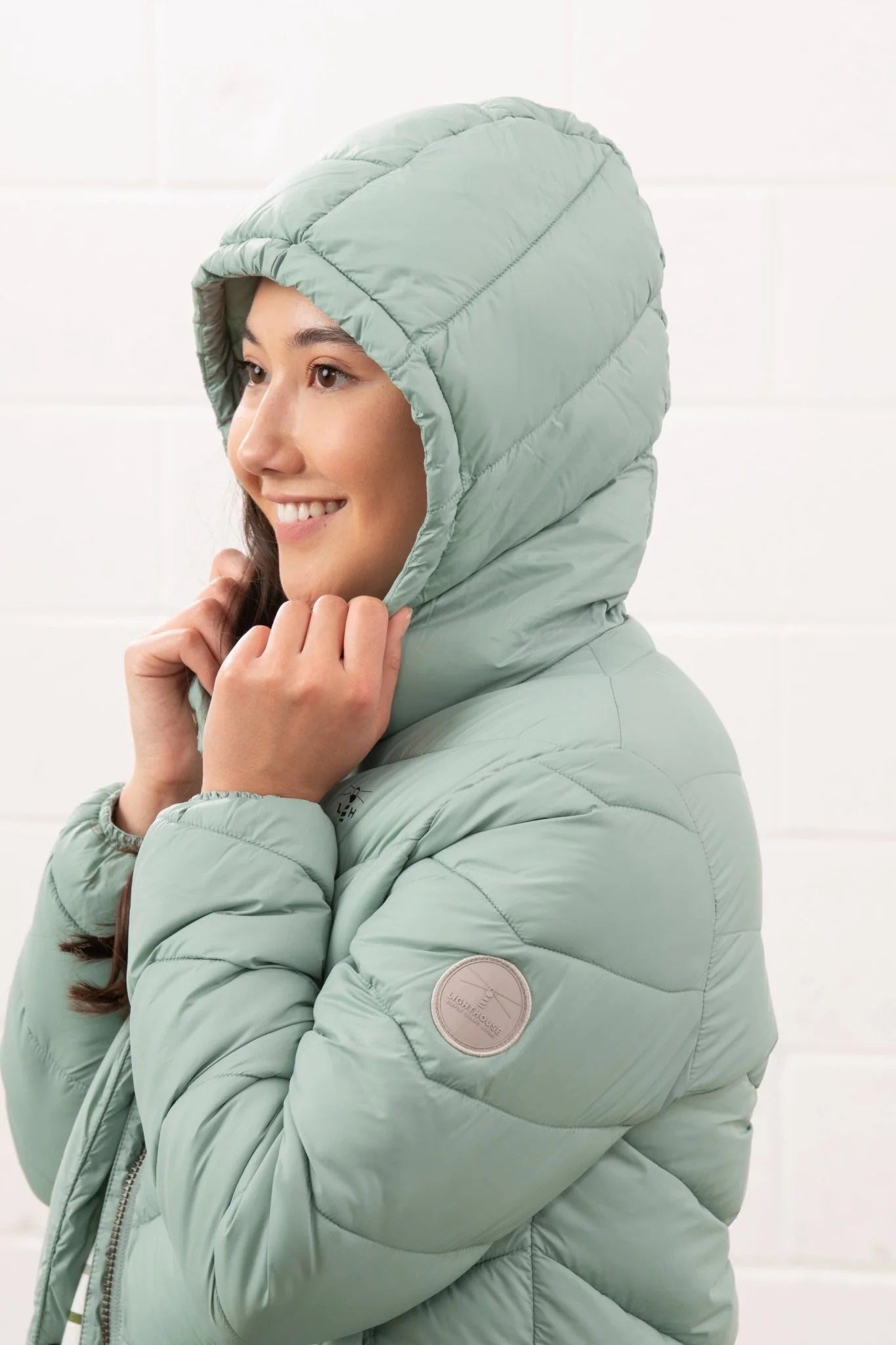 Lighthouse Laurel Padded Coat - Sage