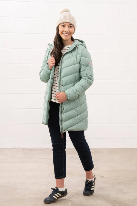 Lighthouse Laurel Padded Coat - Sage