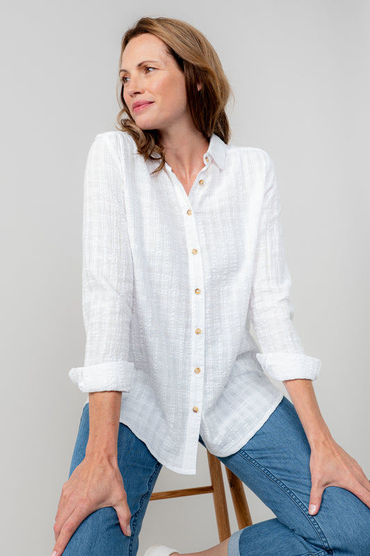 Lily & Me Savannah shirt - White