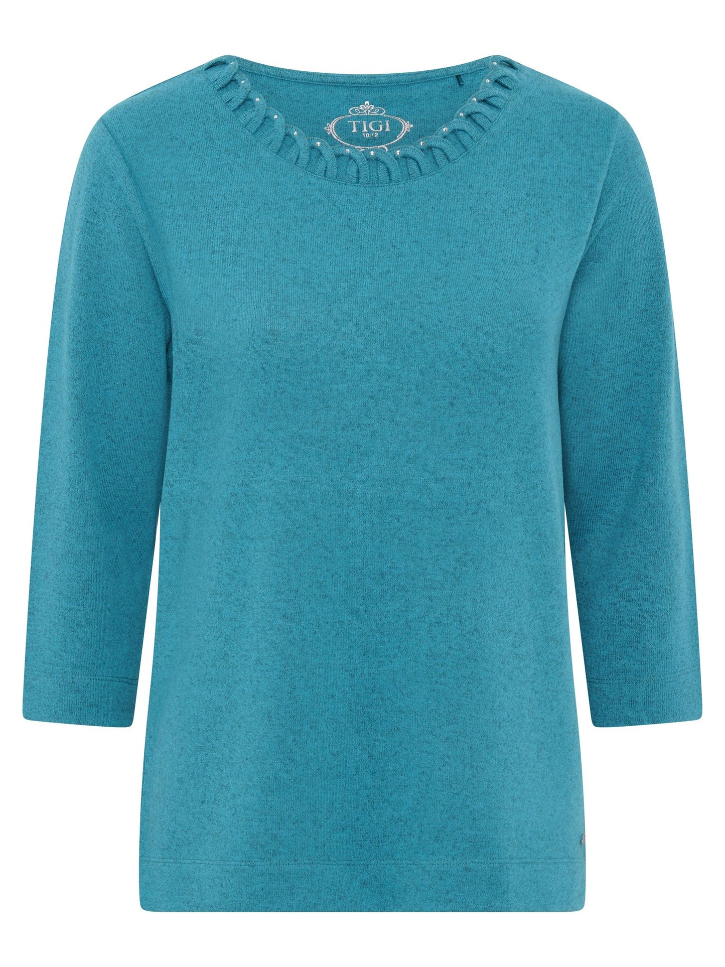 TIGI Looped Neck Detail Top - Azure