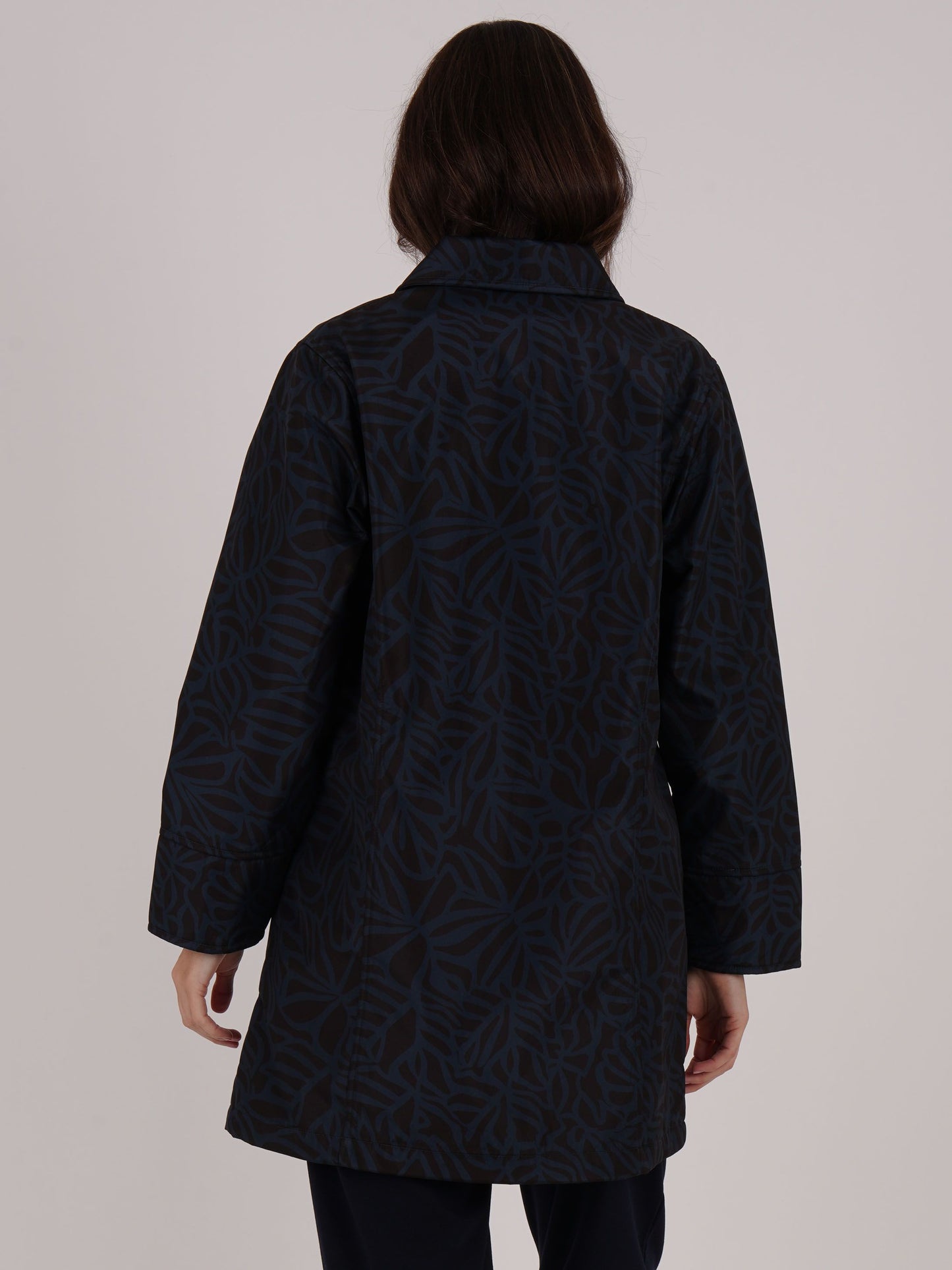 TIGI Linear Leaf Print Mac- Peacock Blue