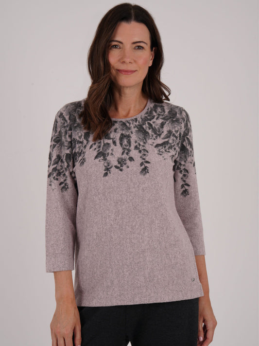 Tigi Floral Cascade Print Top - Rose Pink