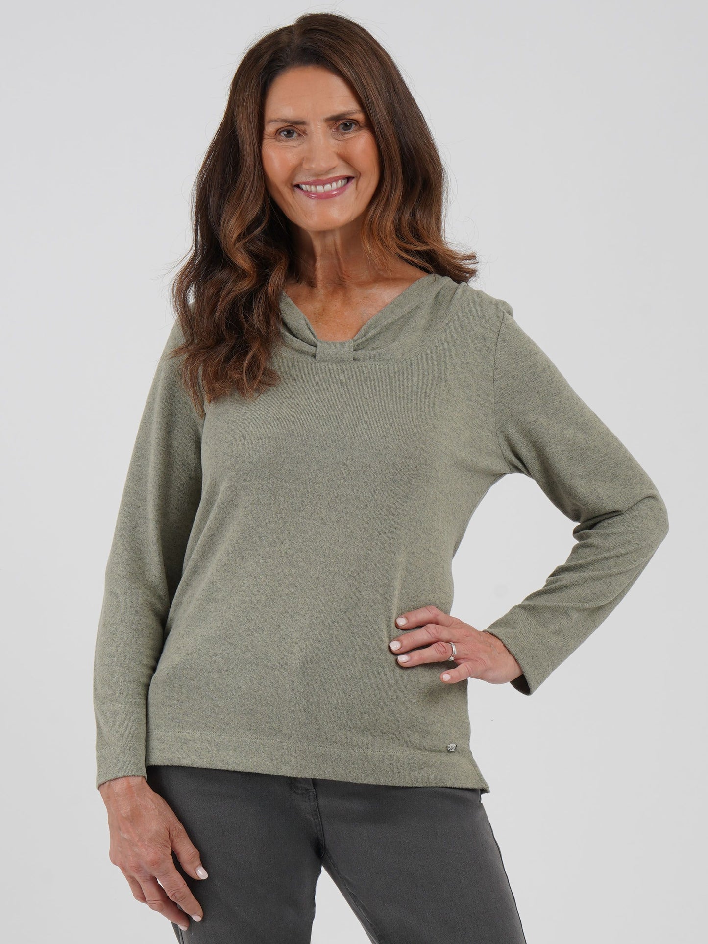 TIGI Knot Neckine Top - Basil