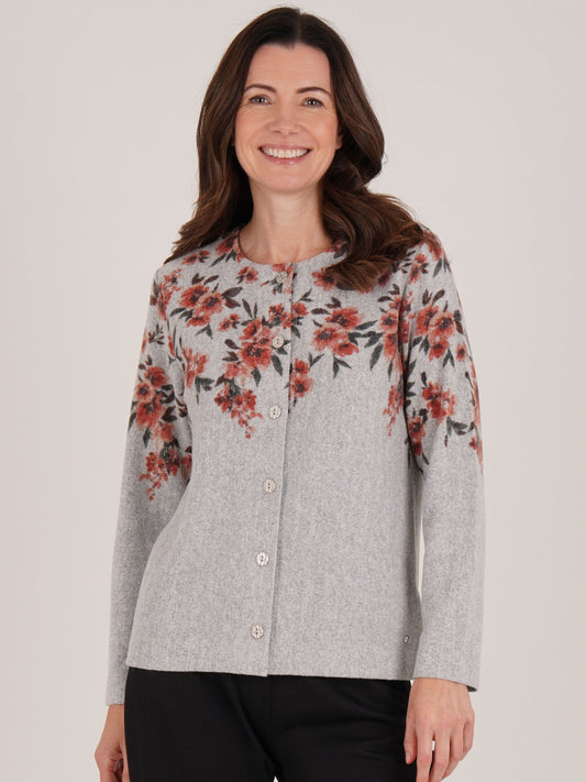 Tigi Floral Design Cardigan T26-12F - Malt