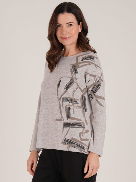 TIGI Placement Print Top - Stone