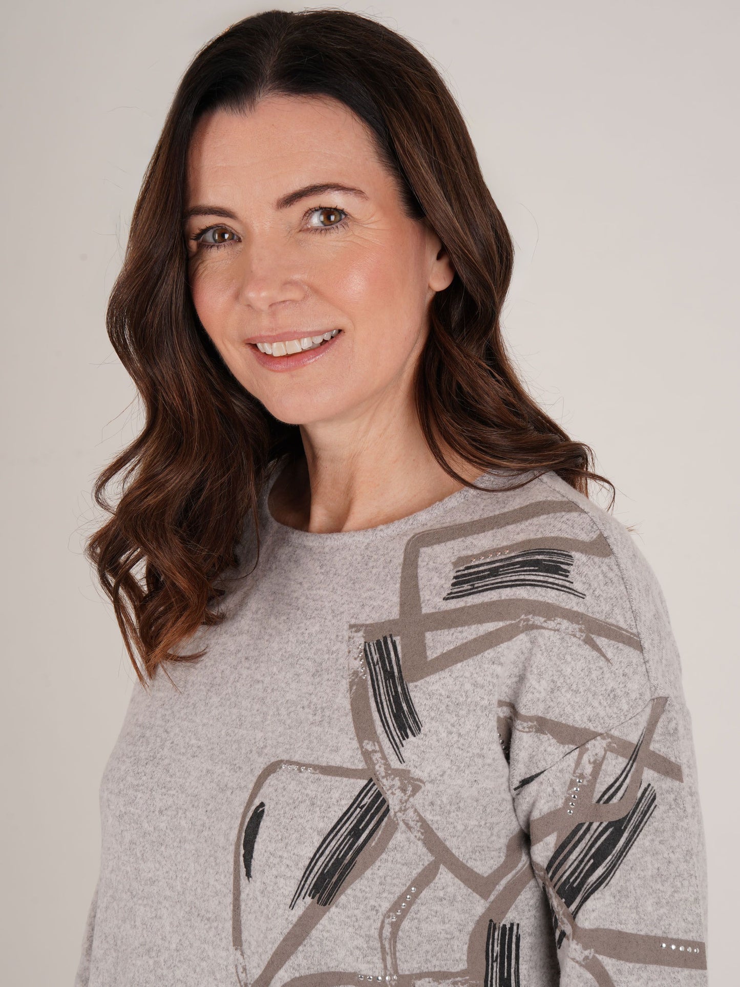 TIGI Placement Print Top - Stone