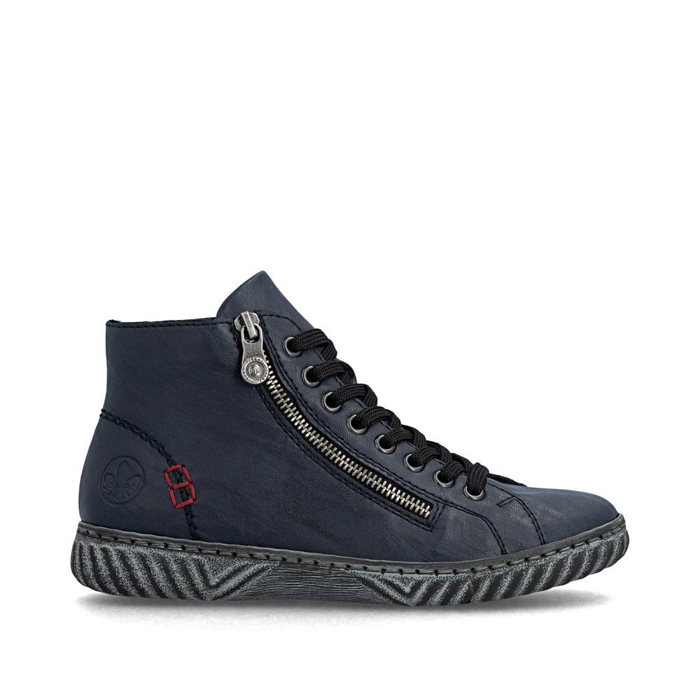 Rieker N0921 Boots with Zipper -  Navy