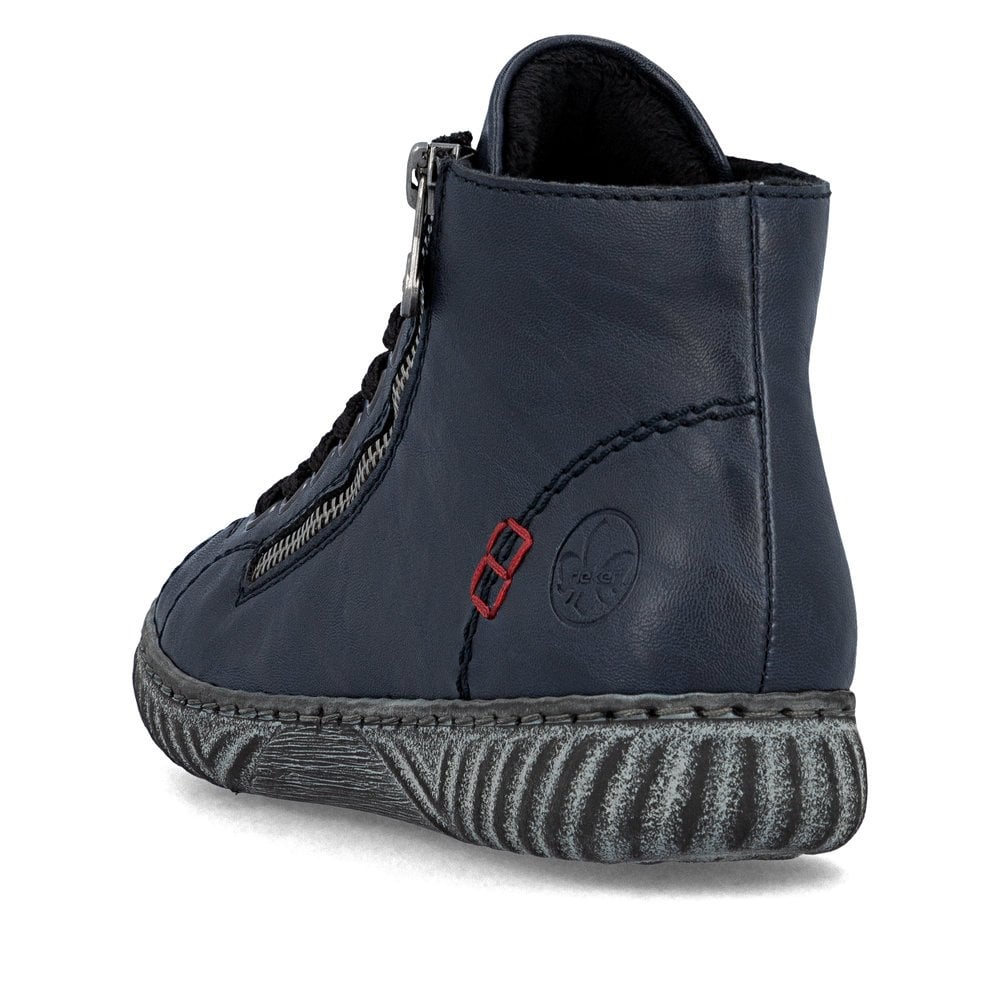 Rieker N0921 Boots with Zipper -  Navy