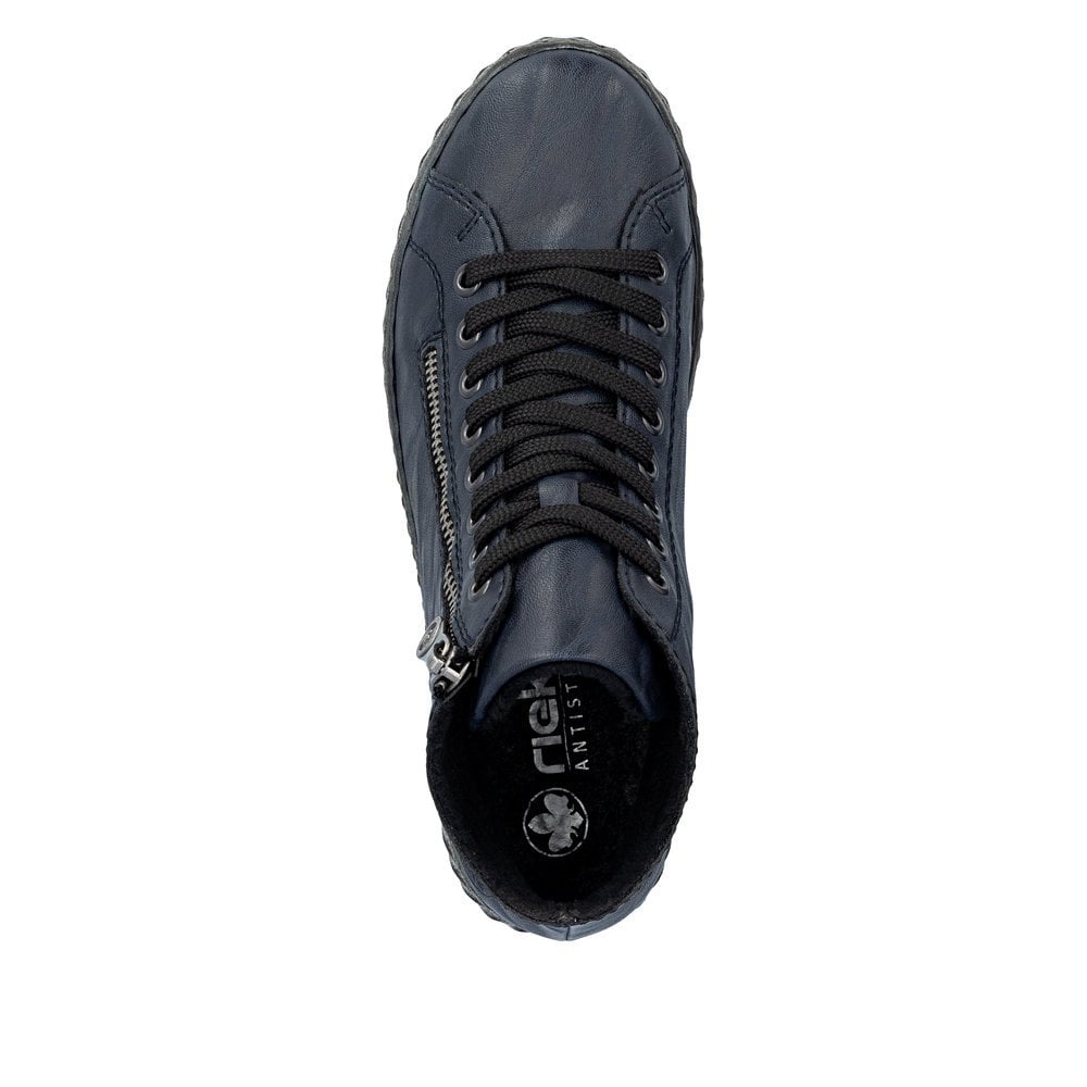 Rieker N0921 Boots with Zipper -  Navy