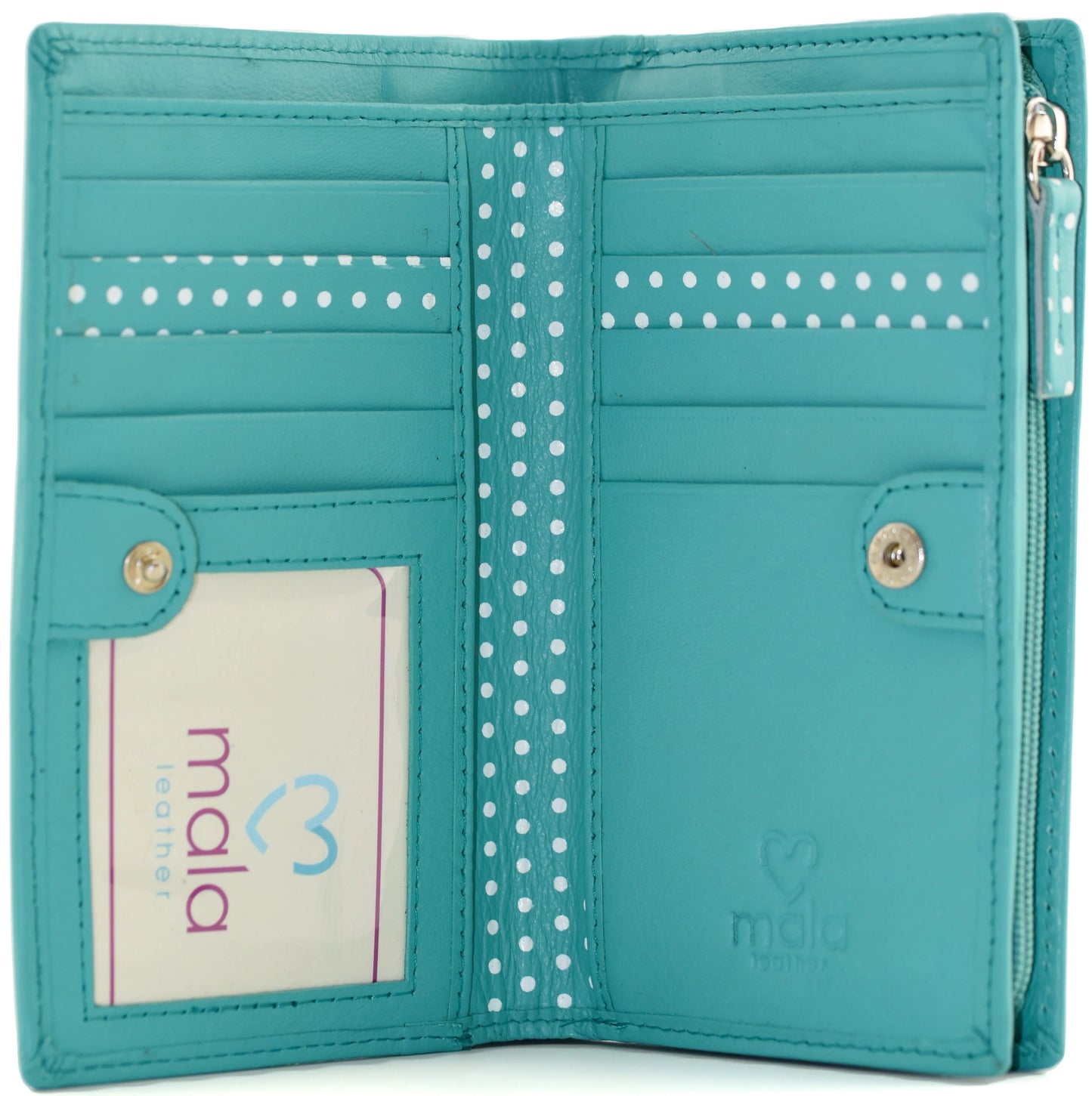 Mala Leather Moonflower Bee Compact Purse