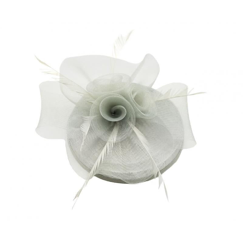 Sinamay & Feather Disc Fascinator
